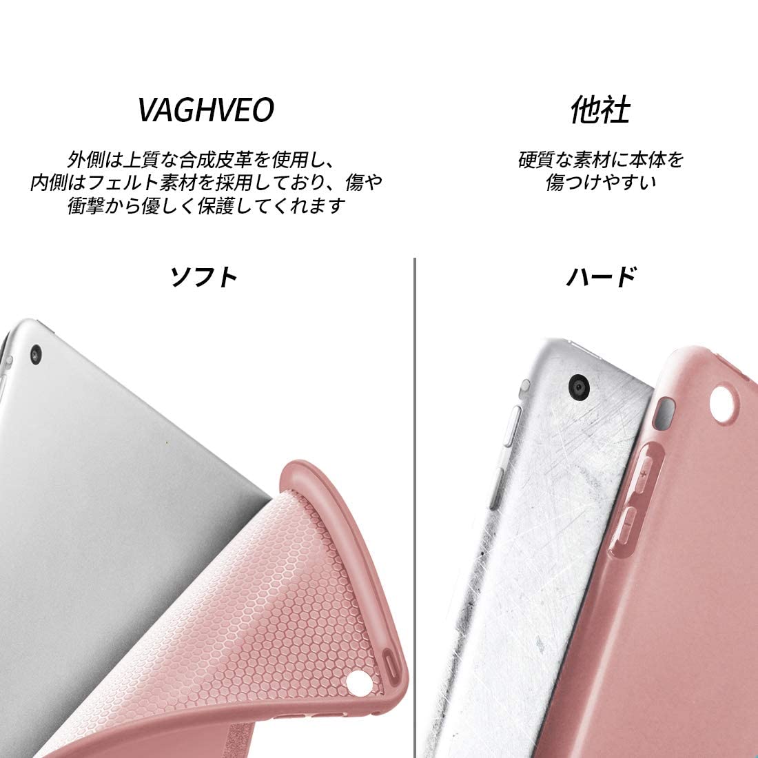 Amazon.co.jp: VAGHVEO iPad Mini 3/2 / 1 ケース 超薄型 超軽量 TPU 