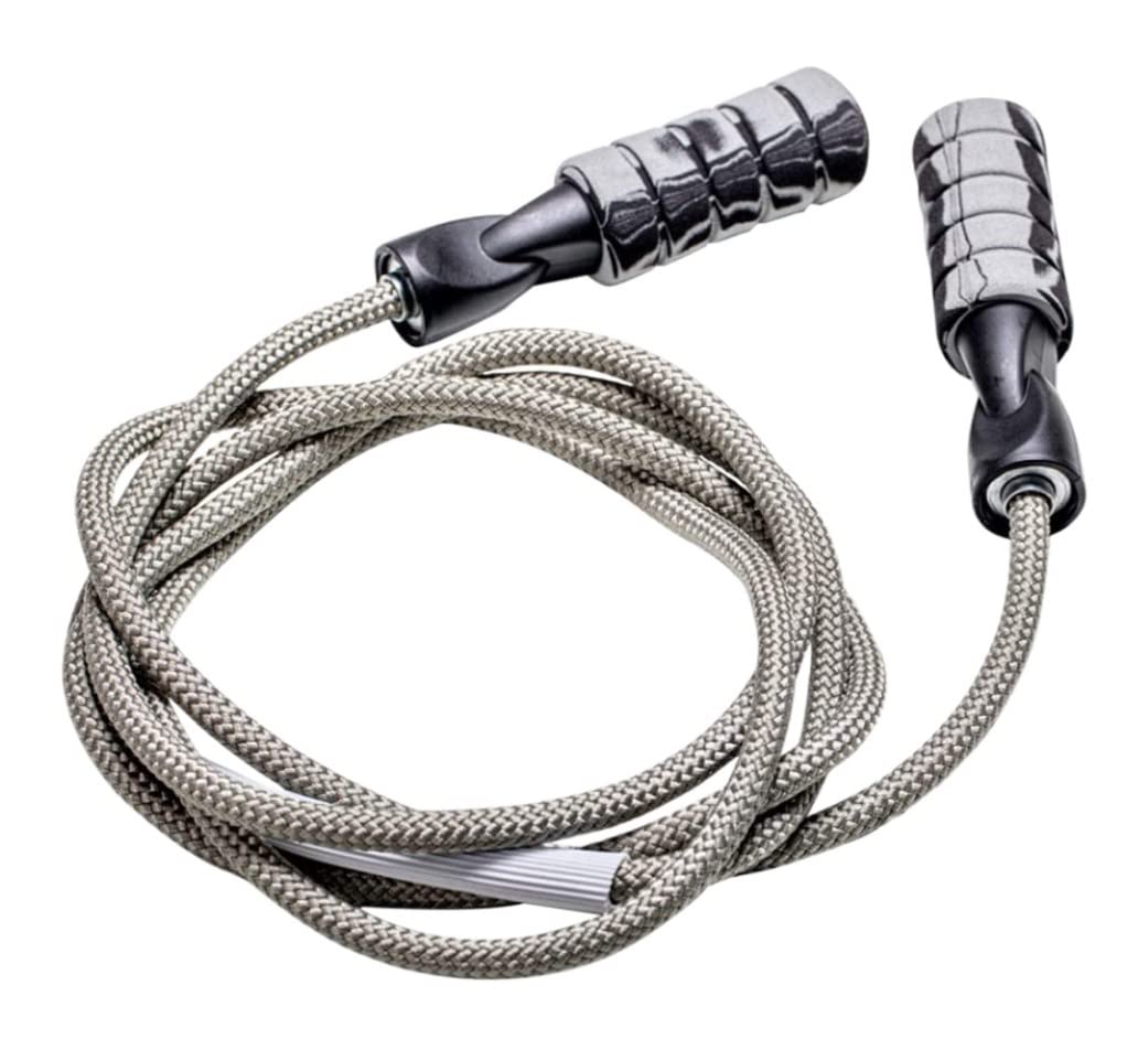 Skakanka Skakanki Szybka Skakanka Z Podwójnym Łożyskiem, Nośna Bez Plątaniny, Bawełniana Lina Z Nylonu Regulowana Skakanka Skakania na Skakance (Color : Grey, Size : 280cm)