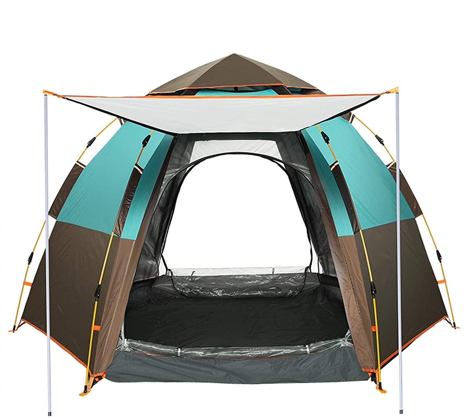 Tente légère pour 3-4 personnes automatique, abri camping et randonnée