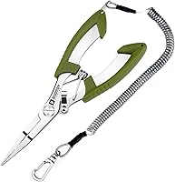 Vista 8 de Booms Fishing H01 Pequeños Alicates De Pesca Tijeras Cortadores De Trenza De Acero Inoxidable Ligero Herramientas De Pesca De Anillo Dividido