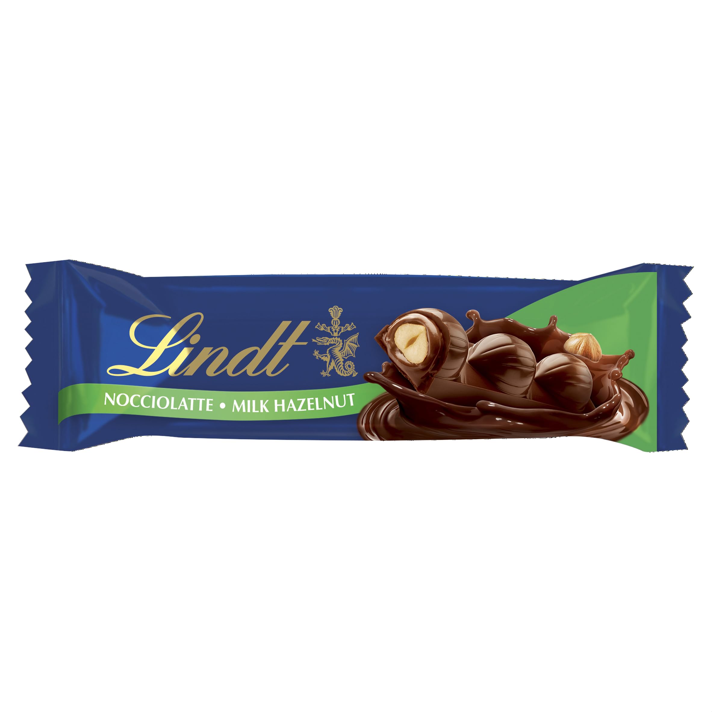 LindtMilk Chocolate and Hazelnut Nocciolatte Bars, 35 g, Pack of 18