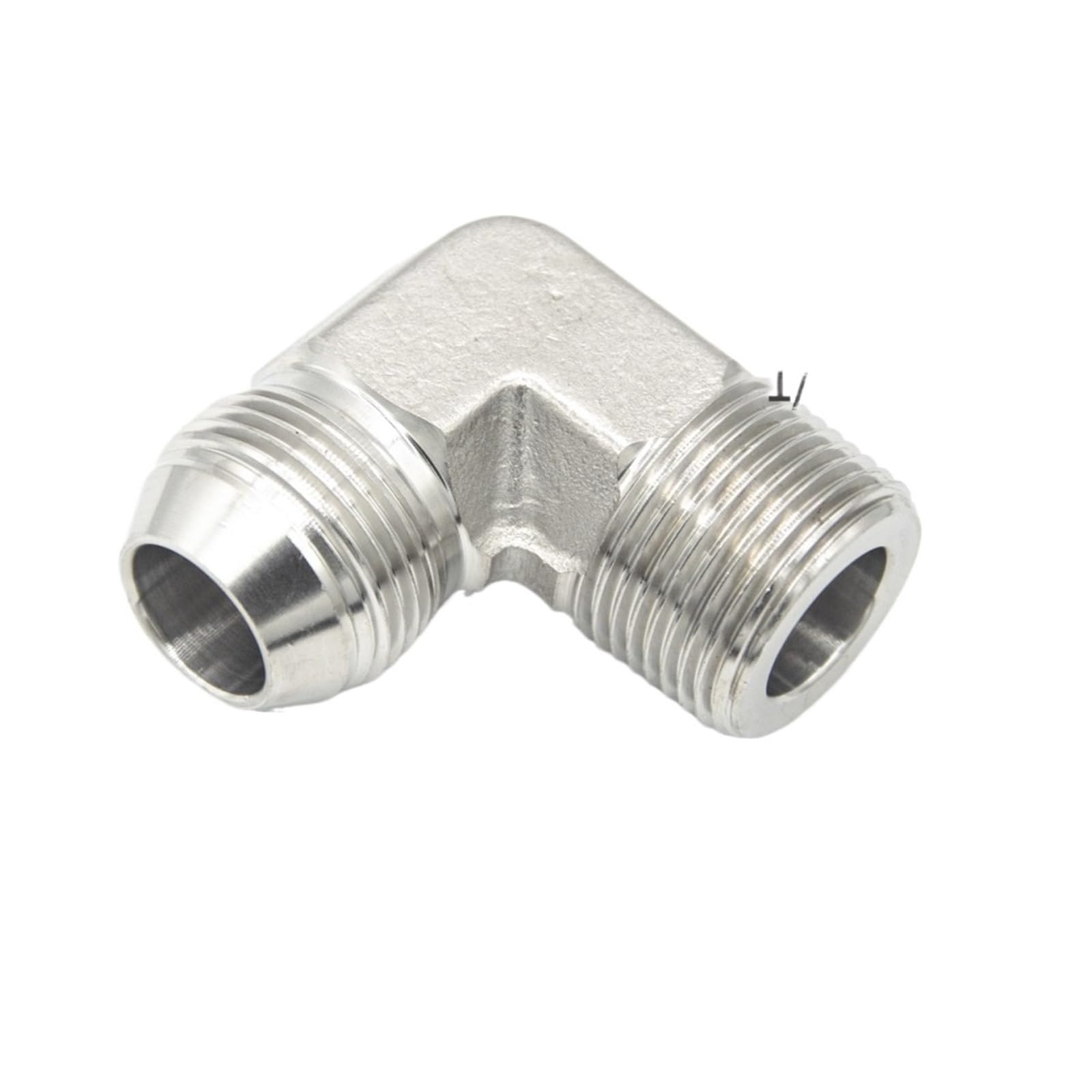 BALYDLUL Hydraulic oil pipe elbow 1JT9 external expansion to British ZG external thread 90 degree carbon steel 9/16 right angle(JIC 1 5l16-3l4 BSPT)