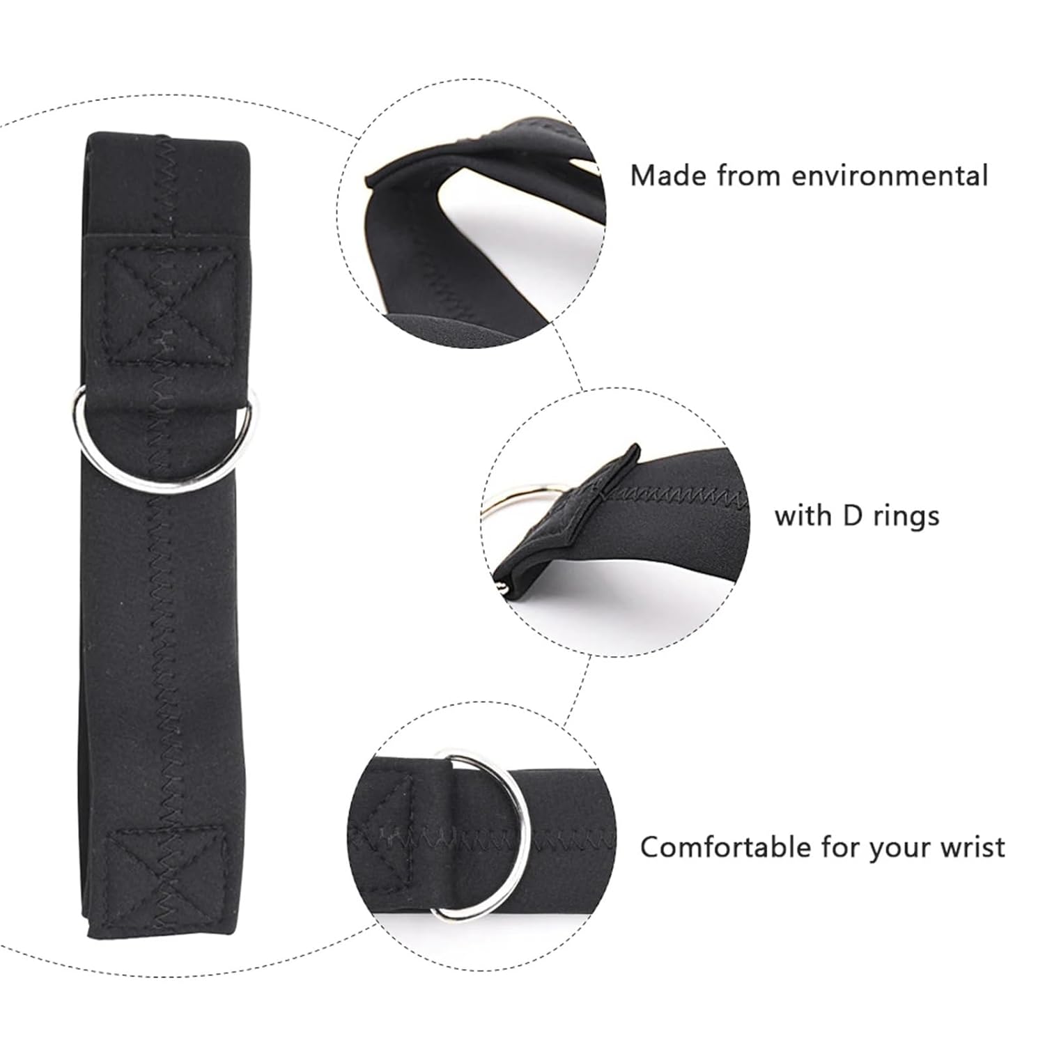 Baby Stroller Wrist Strap 4 Pcs Baby Stroller Wrist Strap Black Comfortable Durable Safety for Pram Secure Control Wheelchair Belt