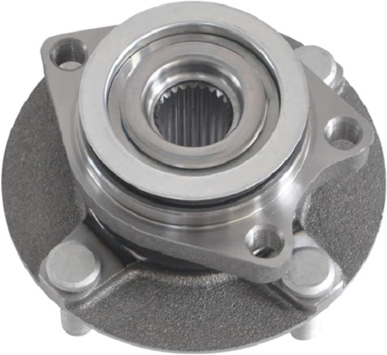 MAYASAF 513308 [1 Pack, 4 Lugs] Front Wheel Hub Bearing Assembly Fit 2007-2012 for Nissan Versa, Power Disc Drum Non-ABS Models