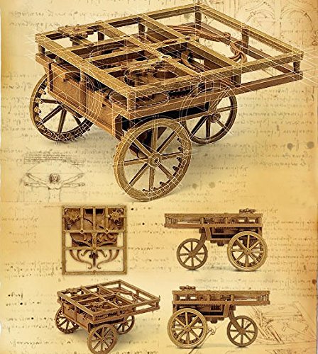 Voiture autopropulsante DA VINCI ensemble de modèles mécaniques en bois