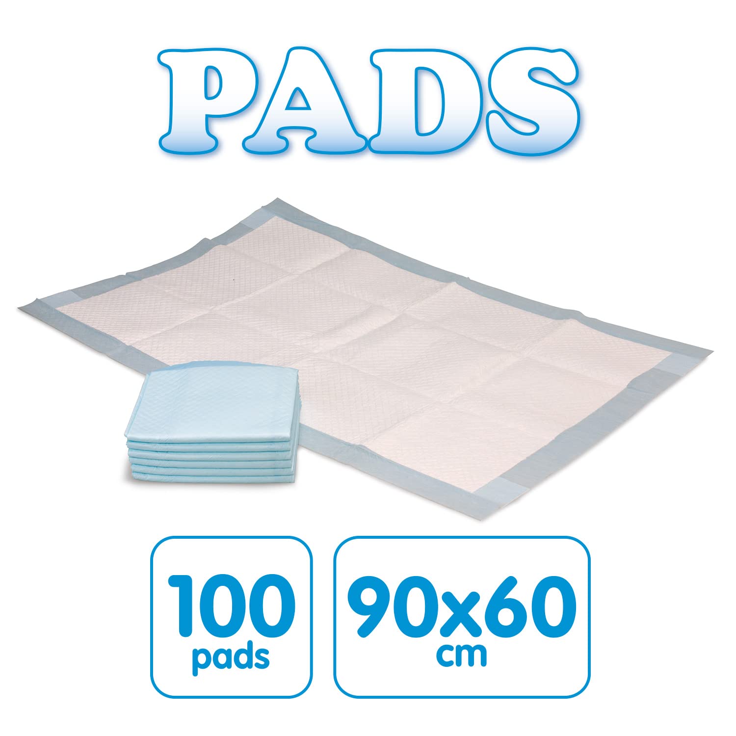 ARQUIVET Pads - Ultra Economic Pack - Tappetino per cani - super assorbenti - 100 unità - 90 x 60 cm