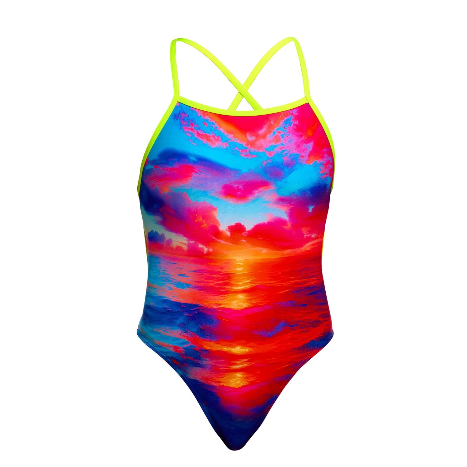 Funkita Sunset Delight Badeanzug Damen zum Binden chlorresistent und schnelltrocknend