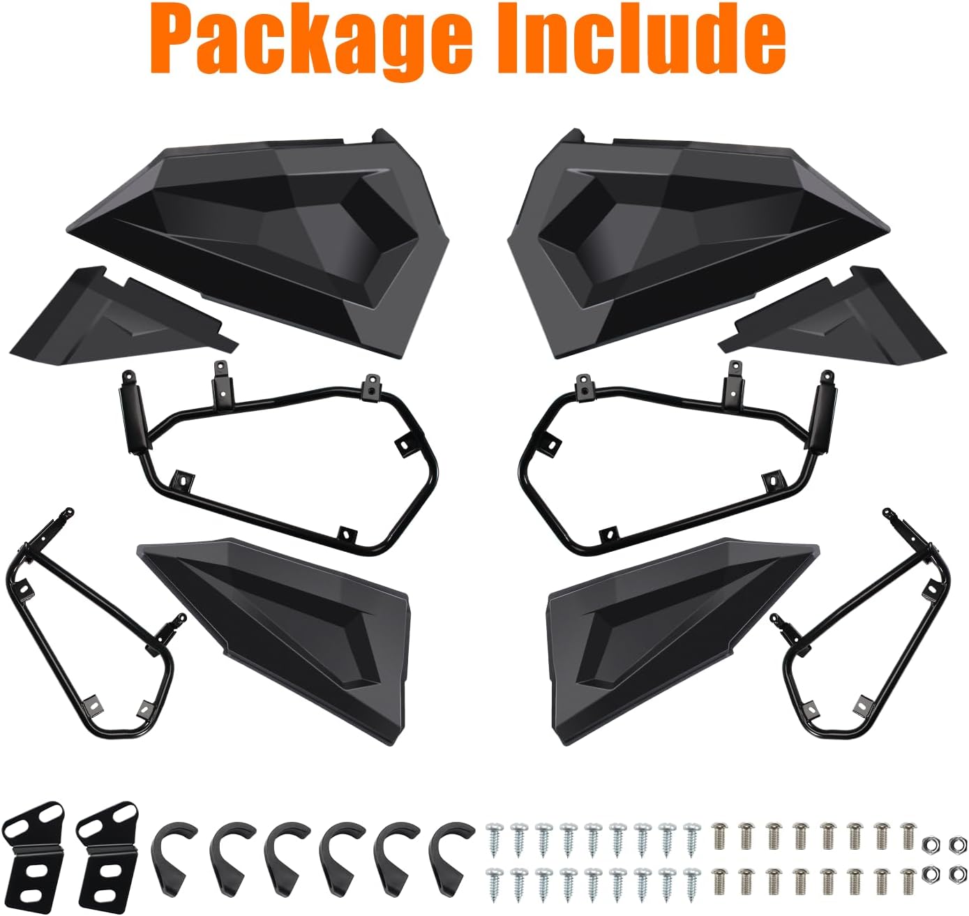 RZR 1000 Lower Doors, UTV Half Lower Doors Inserts Panels with Built-in Frame Compatible with Polaris RZR XP 4 1000/RZR S4 1000/Turbo/RZR 900 4 Doors 2014-2023 Accessories, Replace 2879942