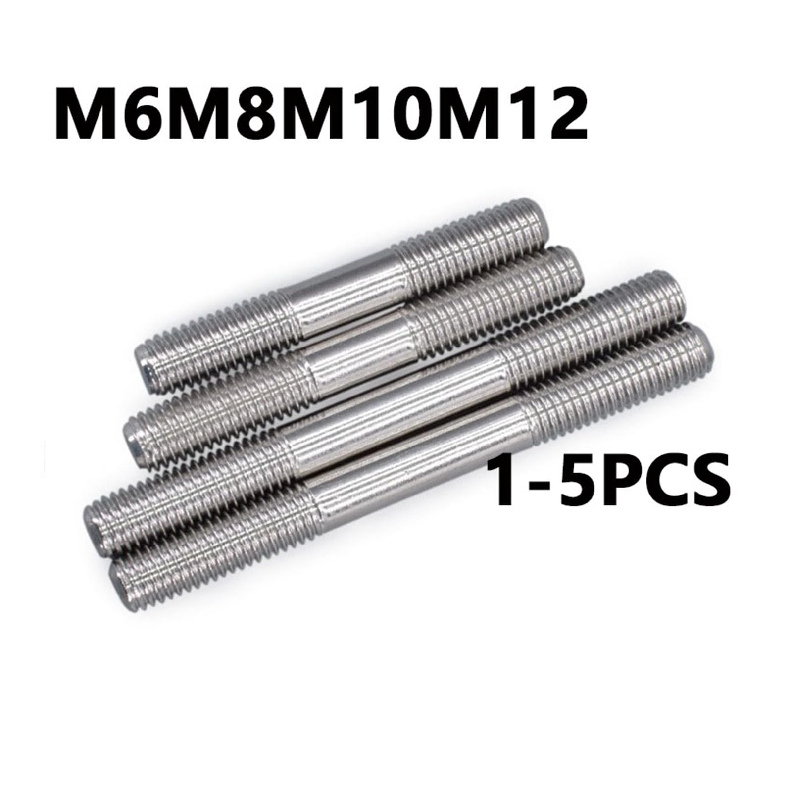 SKIR'CO (20 pezzi) Bulloni M8 x 60 mm, viti con tassello filettato a doppia estremità, bulloni a doppia testa