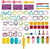 Das Knetspielzeug Set kann mit Modelliermasse, selbsthärtender Knete, Knete verwendet werden. Kaufen Sie andere GenioKids-Produkte für die beste Passform. Knetwerkzeug ab 2, 3 jahre