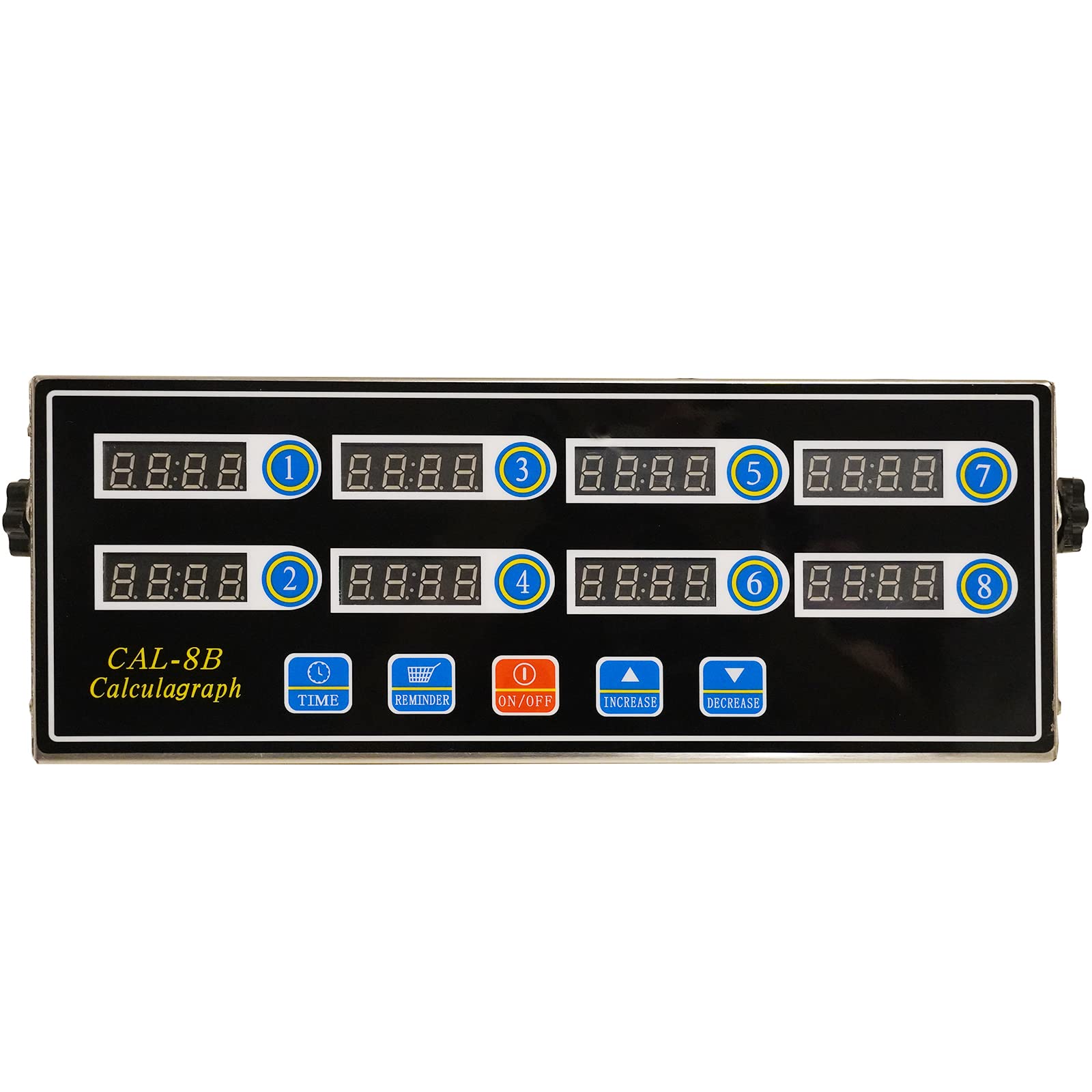 THE WHITE SHOP Commercial Kitchen Timers for Cooking Timer Manual Big Large Timer Digital Timer 8-Channel Digital Kitchen Timers Commercial Fryer Reminder with Loud Alarm for Boiling Eggs