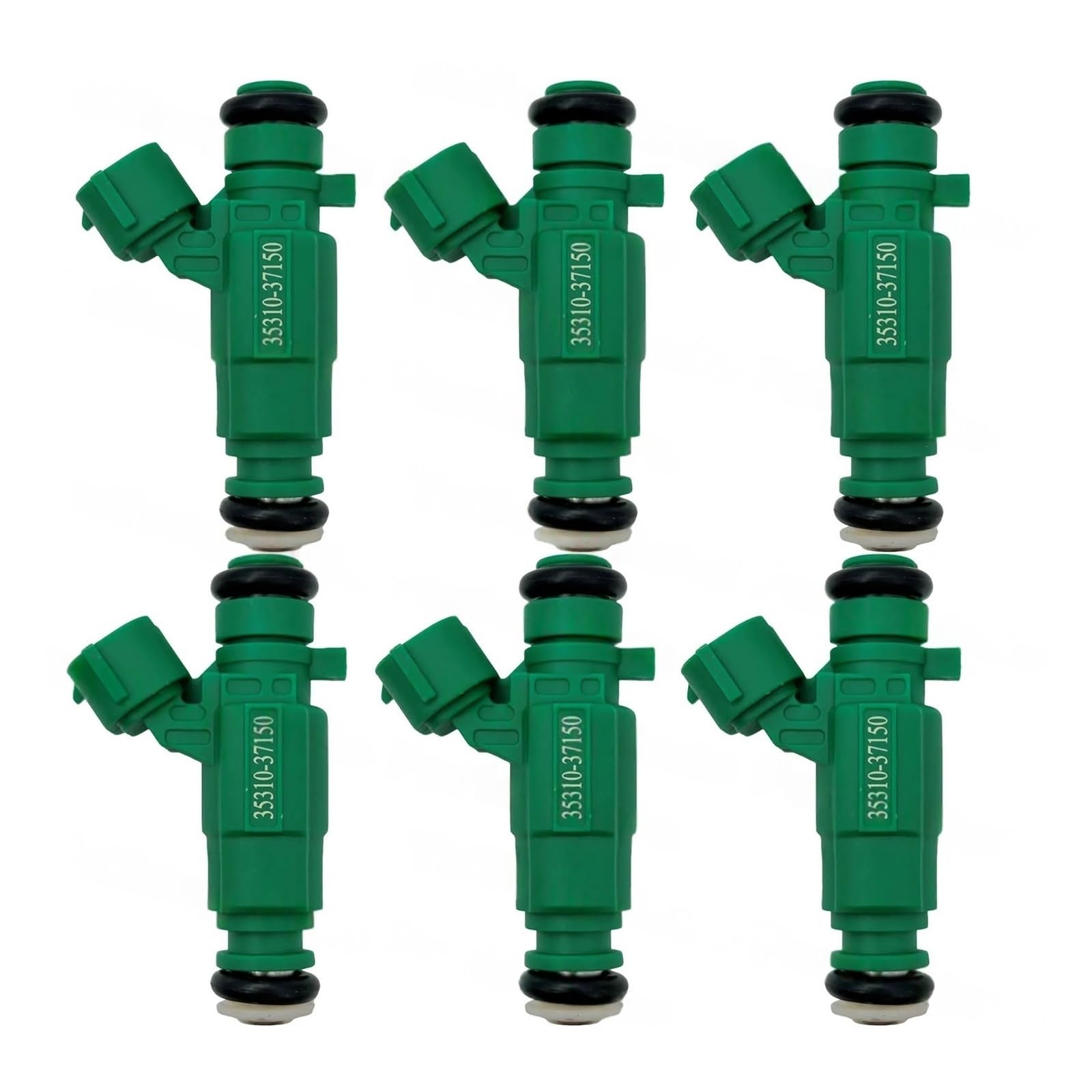 Ydzjqrkny 6Pcs Fuel Injector Valve Compatible For Hyundai Santa Fe Sm 2.7 Tiburon Tucson Jm Sonata Kia Optima Sportage Nozzle Accessories 35310-37150