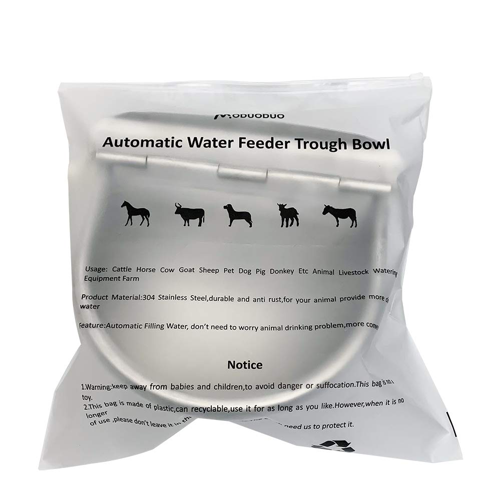 Buy MODUODUO Automatic Water Trough Dog Feeder Bowl with Float for