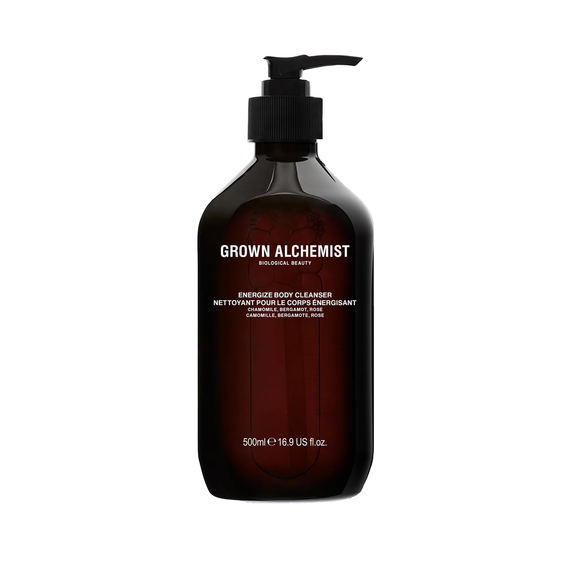 Energize Body Cleanser with Chamomile, Bergamot and Rose, Gentle Body Wash that Hydrates and Cleanses Skin (500 ml)