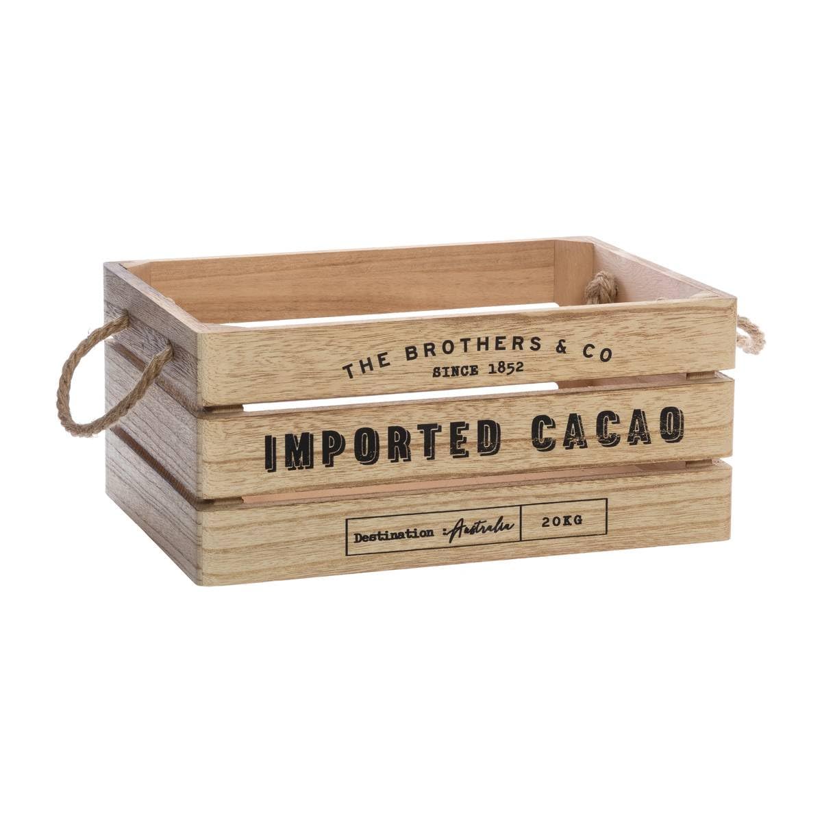 ATMOSPHERA CREATEUR D'INTERIEUR - Set di 3 cassette in legno denys