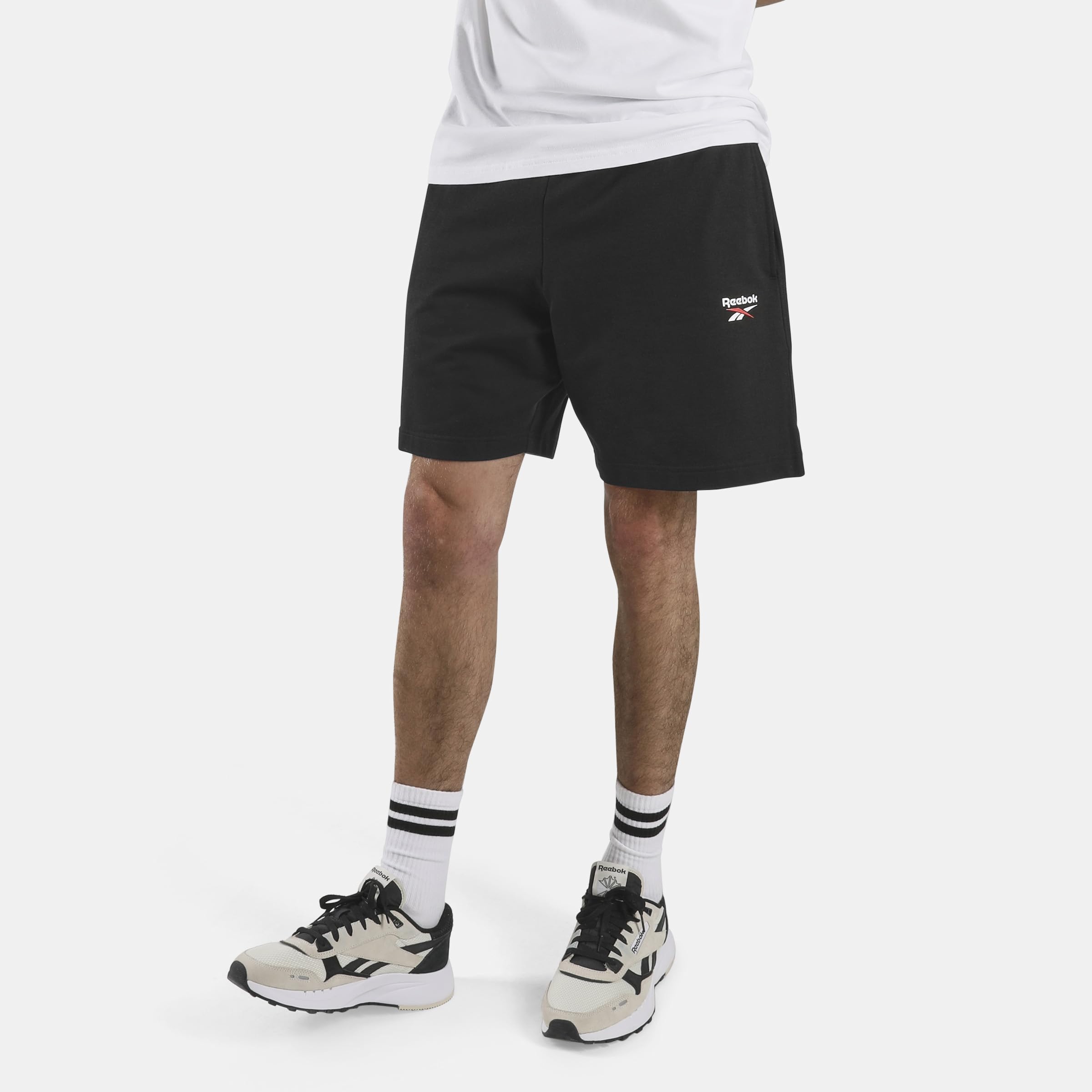 Reebok - Id Logo Shorts, Man  Black Men's Large
