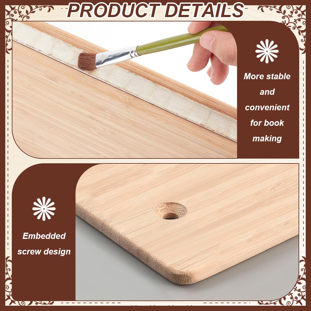 BENECREAT Pressa per Rilegatura di Libri Da 38 x 28 cm, Pressa per Libri In Legno Portatile per Forniture di Rilegatura, Casa, Scuola, Ufficio, rilegare libri fatti a mano
