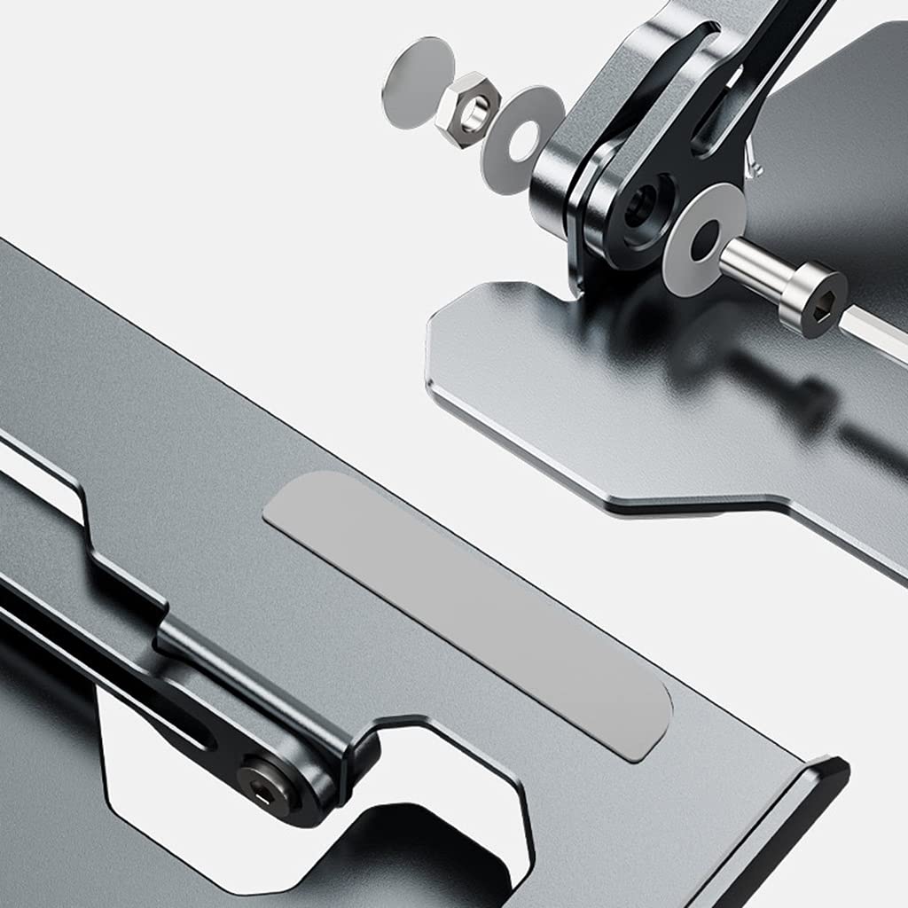 Supporto per laptop in alluminio, supporto ergonomico regolabile per computer portatile inferiore a 17 pollici, altezza regolabile per computer portatile ergonomico