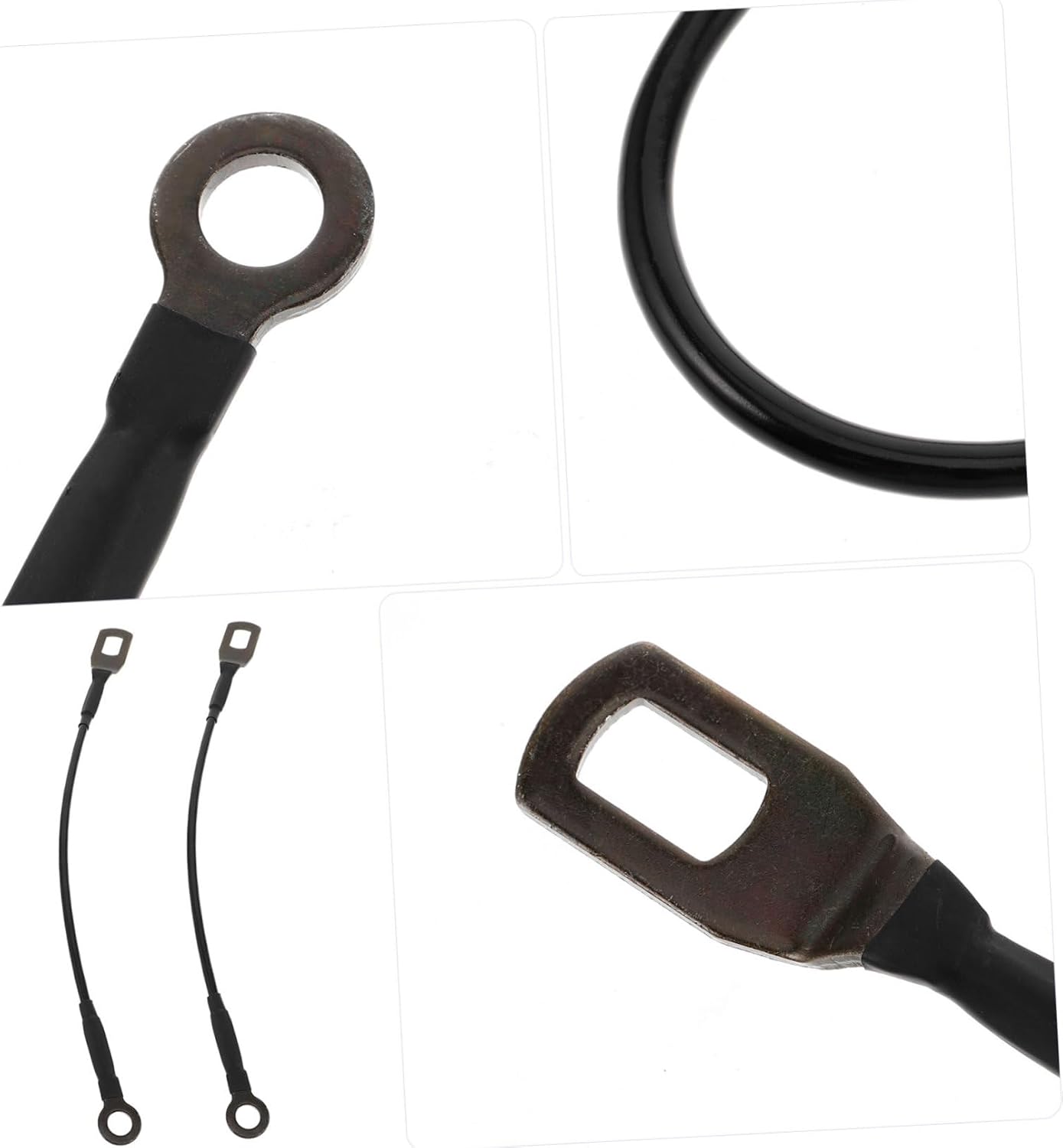 Mikinona 2pcs Pickup Truck Tailgate Support Cables Replacement Heavy Duty Rear Tailgate Lift Straps Hardware for