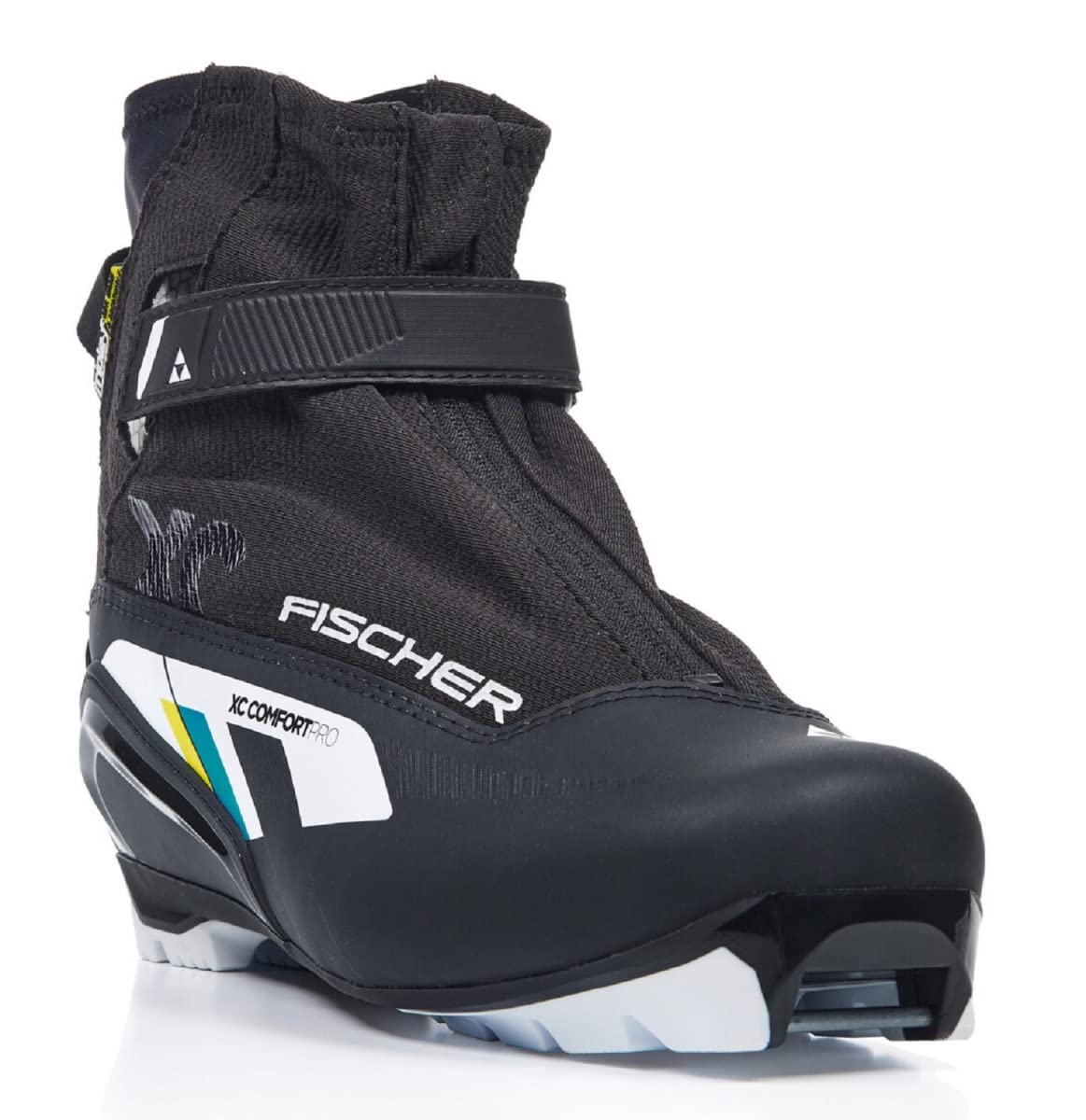 Fischer XC Comfort PRO Black Yellow, Scarpe da Sci di Fondo Unisex Adulto