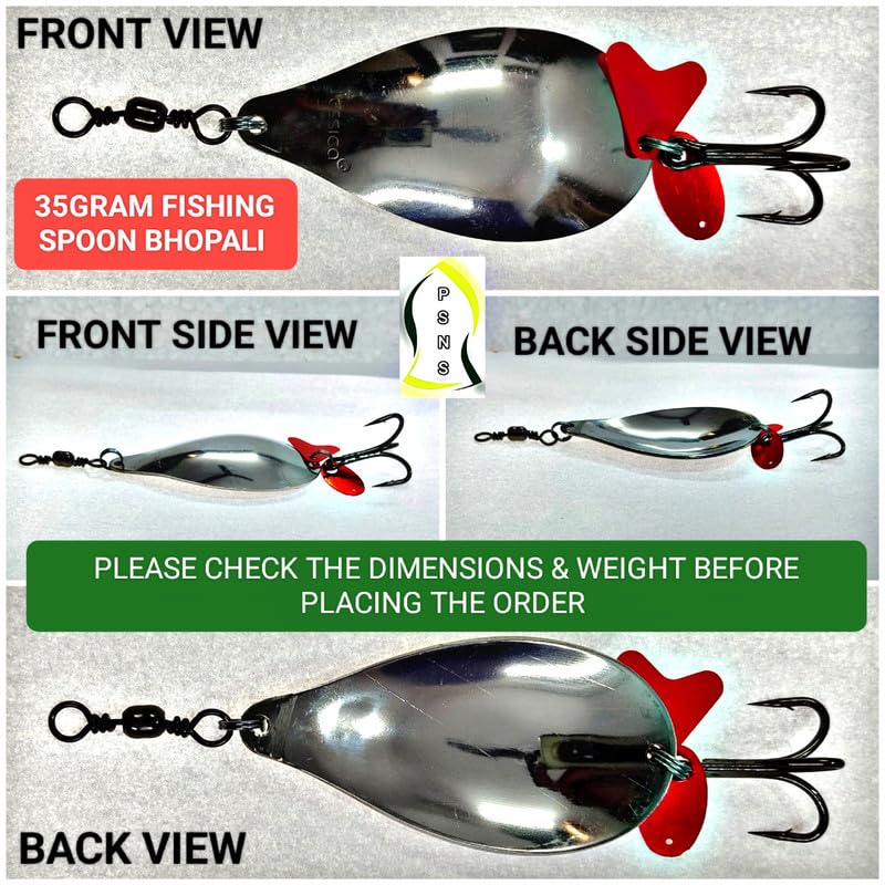 35GRAM Fishing Spoon BHOPALI 1PCS lukana Fishing Spoon 3