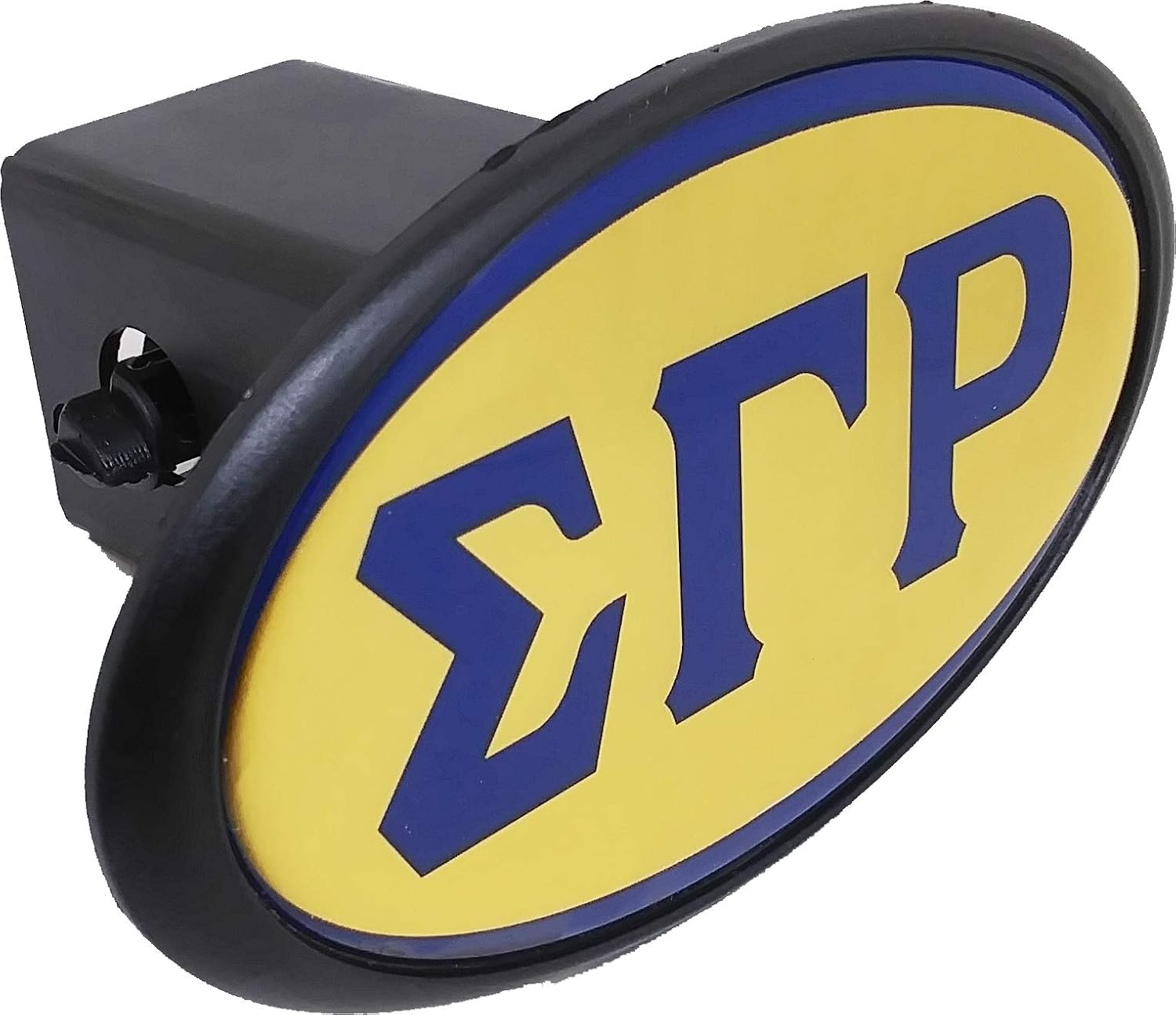 Cultural Exchange Sigma Gamma Rho Mirror Domed Trailer Hitch Cover [Black - 2" R]