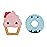 Infantino Sweet Tooth Silicone Teethers, Textured Baby Teething Toy, Ice Cream and Donut, 2-Pack
