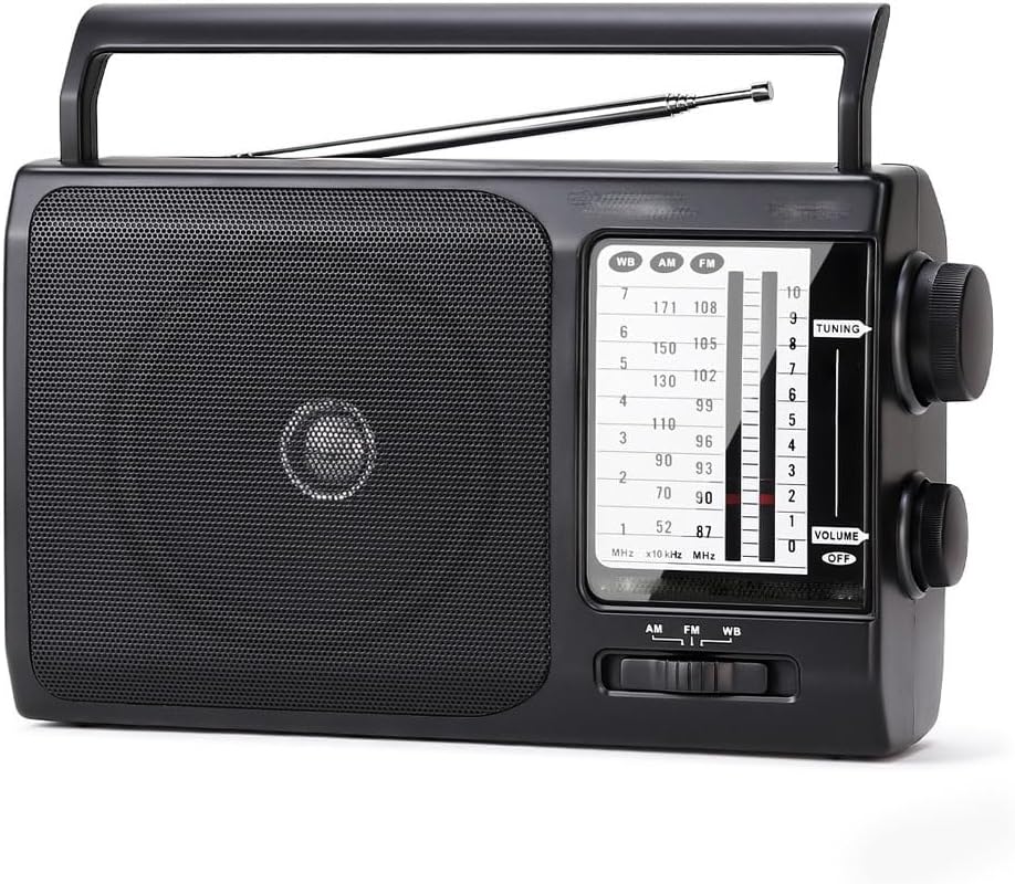 AM FM Portable Retro Radio Receiver Speaker MP3 Stereo Music Player Support USB/TF Card Radios Sound Box