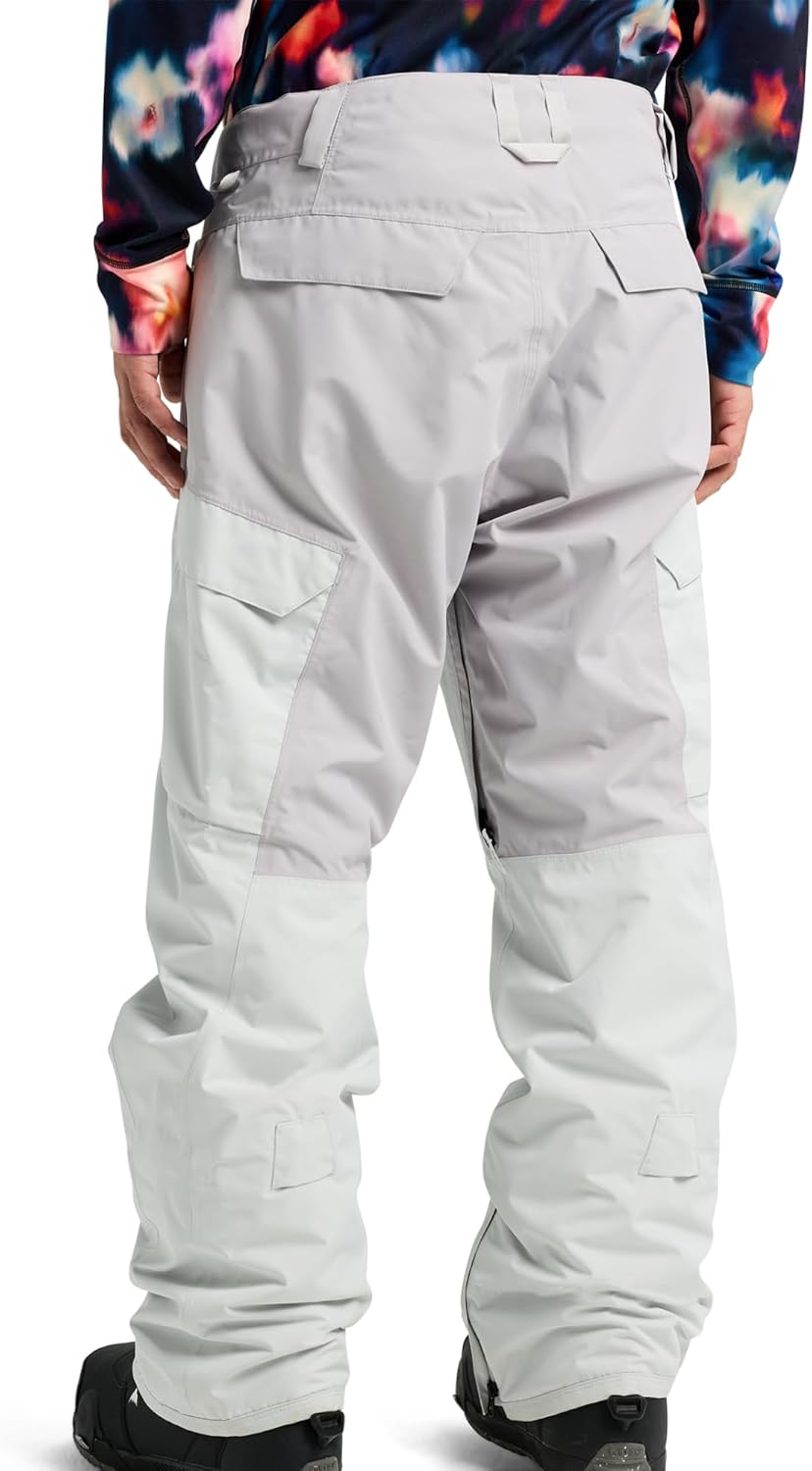 Burton Men’s Reserve 2-Layer Insulated Pants – Waterproof Winter Snowboard Pants – Gray Cloud/Washed Lavender, Medium - Image 4