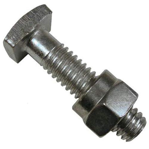 Pico 0895PT - Tuerca y perno de terminal de batería de 516 x 18 x 1-14 pulgadas, 10 juegos por paquete