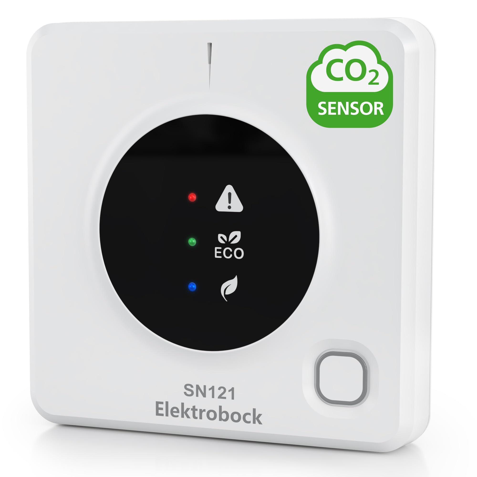 ELEKTROBOCK SN121 CO2 Messgerät mit 0–10V Ausgang – CO2 Sensor für Lüftungsanlagen | Luftqualität Messgerät & CO2 Monitor für Raumluft | präzise CO2 Messung