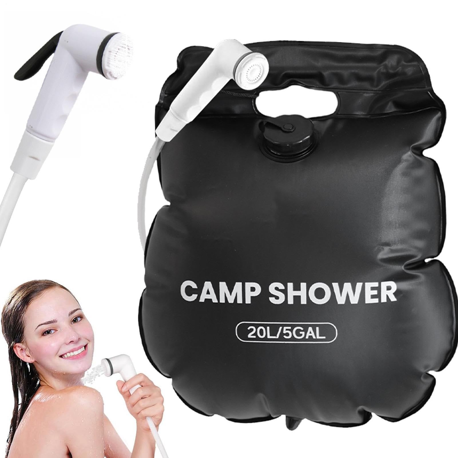 Sacca Per Doccia Portatile Da Campeggio, Kit Per Il Bagno All'Aperto Da 20L, Sacca Doccia Riscaldata Dal Sole, Bagno All'Aperto Spiaggia Viaggi Gite Stradali Campeggio Sport Camper Dormitorio