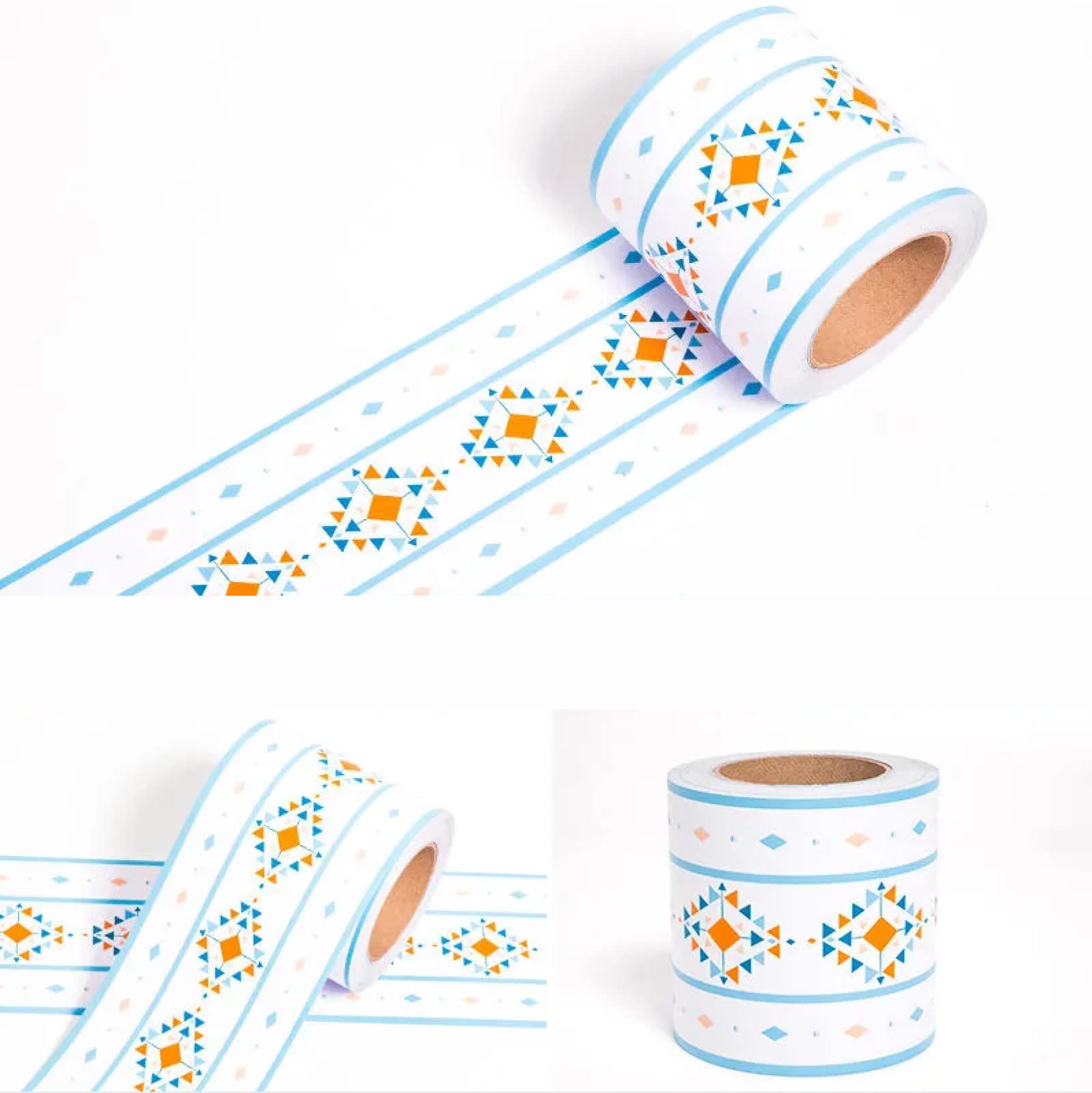 Sdsdgrw Yellow Diamond Wallpaper Border, Wallpaper Border Stickers For Walls And Ceiling Multicolor(,12Cm X 1000Cm)