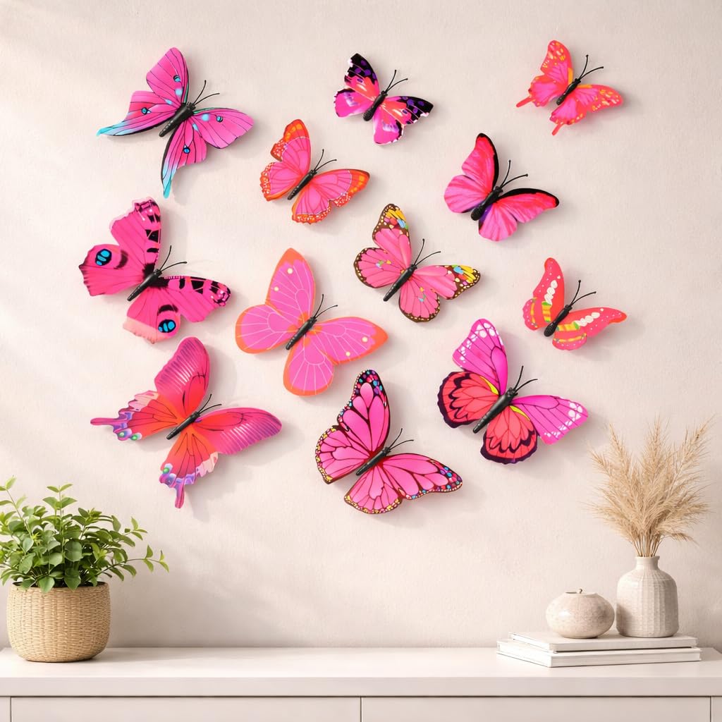 3D Butterfly Wall Stickers - Blue Decor -11