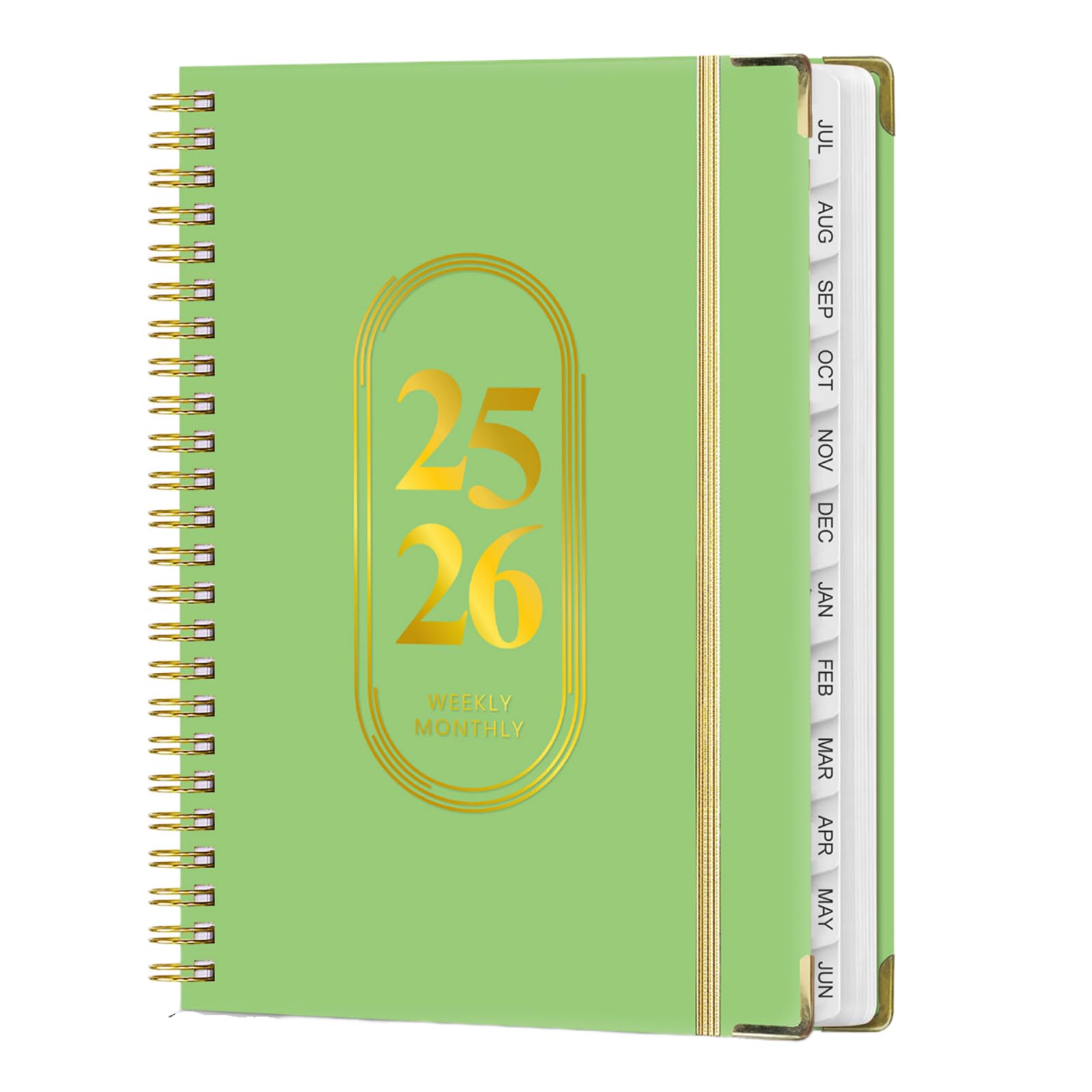 Academic Planner 2025-2026 - Monthly & Weekly Calendar From Jul 2025 To Jun 2026 - A5 Size, Teacher Planner - GREEN - View #12