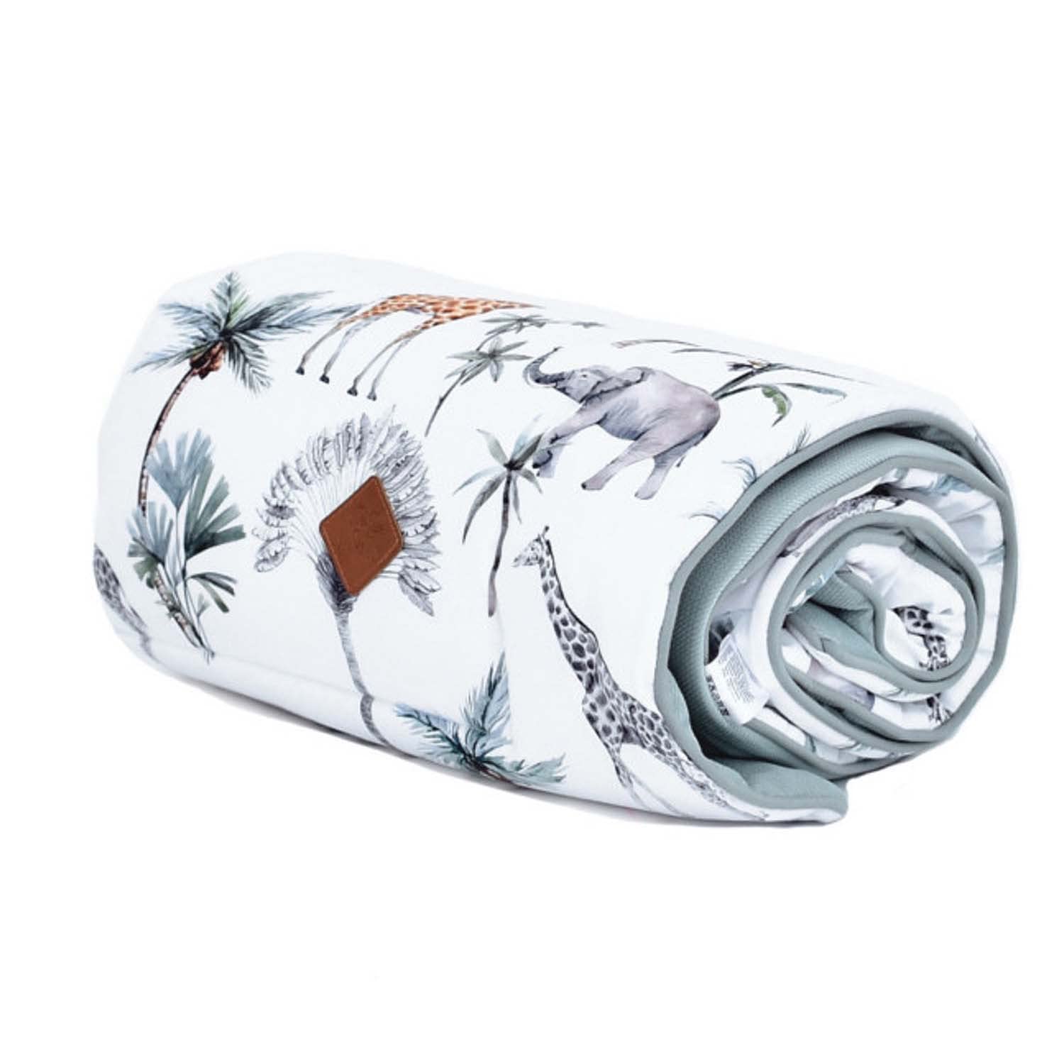 Sevira Kids - Couverture Plaid réversible, Safari - 70 x 100 cm Made in France