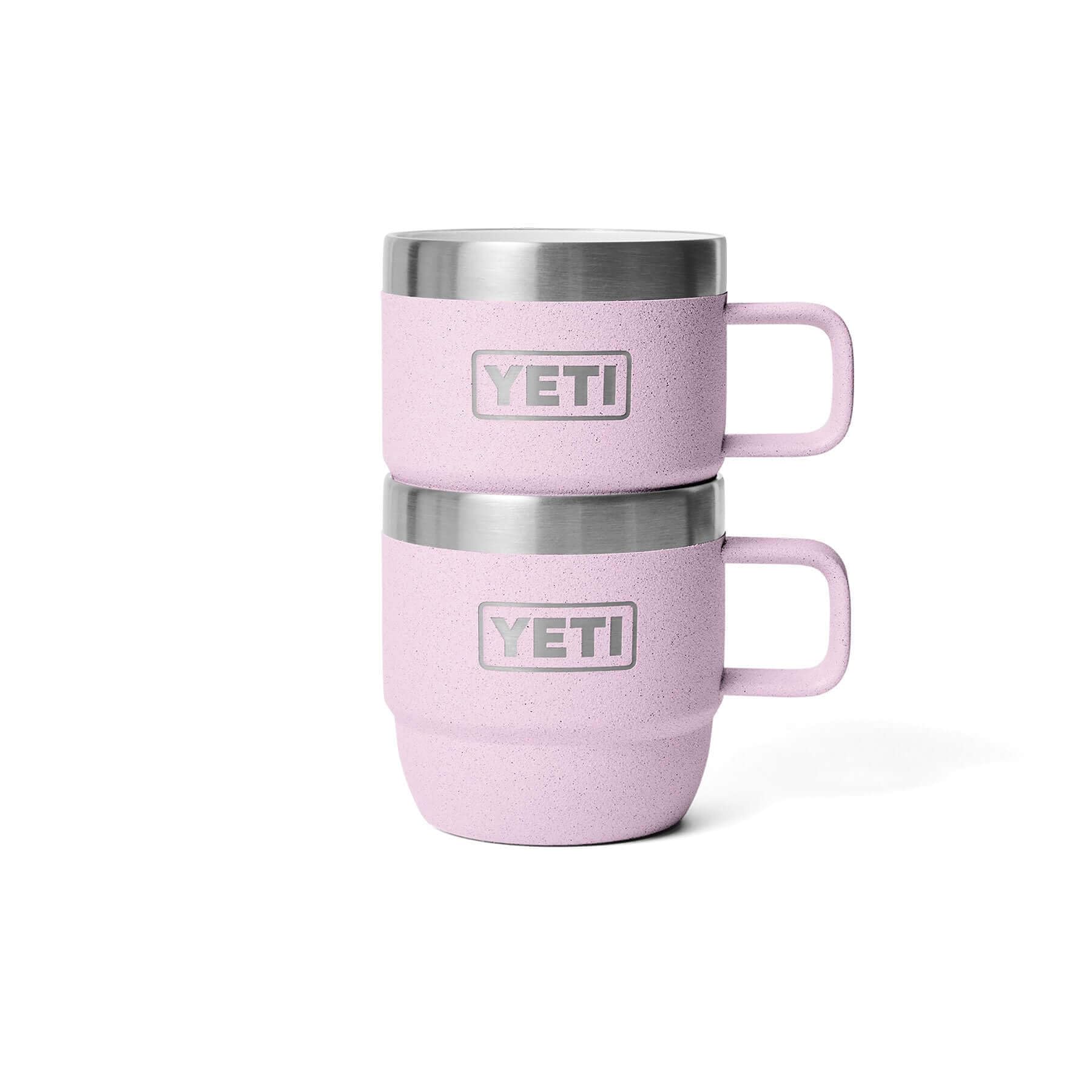 YETI Rambler Lot de 2 tasses empilables avec revêtement en céramique DuraSip, bleu marine, 177 ml