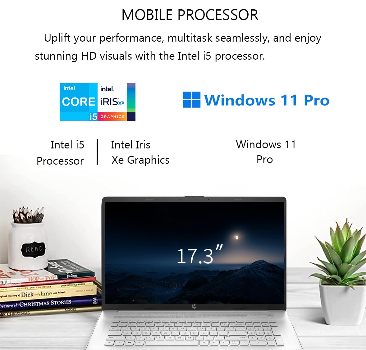 Amazon.com: HP 17.3 Inch HD Touchscreen Business Laptop