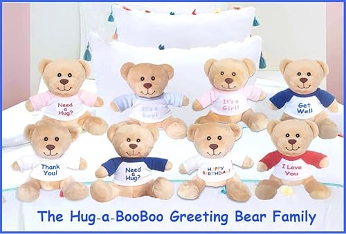Miniatura 7 de Hug-a-BooBoo Suave y tierno animal de peluche pequeño reconfortante de 6 pulgadas con camiseta perfecto para regalo cesta de regalo recuerdo de