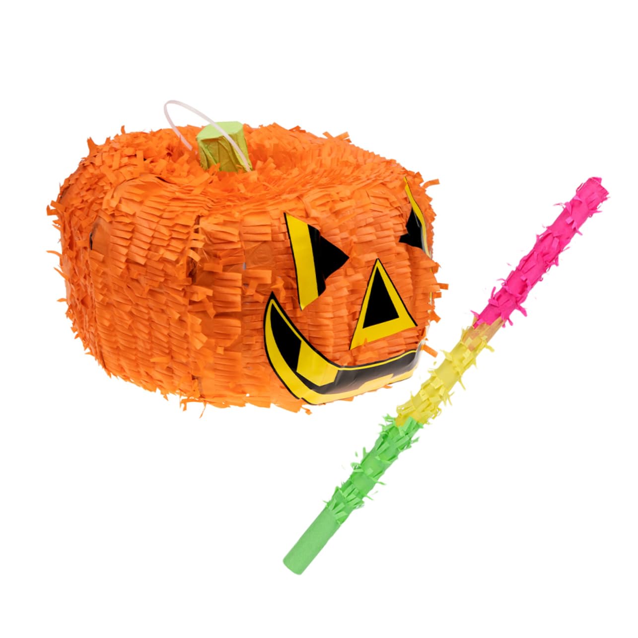 YARNOW Halloween Pinata Kleine Faltbare Kürbis Pinata mit Schläger Party Spiel Dekoration für Halloween und Geburtstage