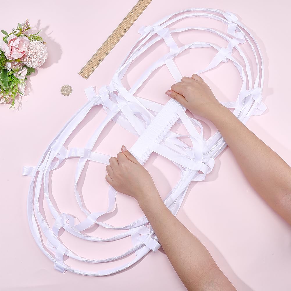FINGERINSPIRE Jupe à Cerceaux Cage 75 cm Large Jupon Lolita avec Armature Acier Jupon Jupe Cage Oiseau à Taille Élastique Crinoline pour Robe Style Victorien Spectacle sur Scène