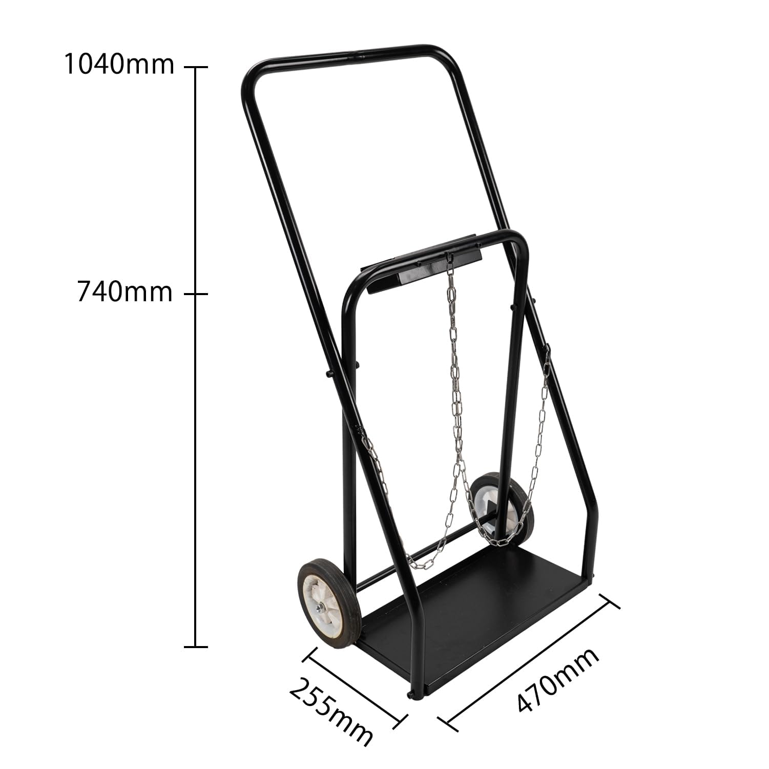 ガス台車 ガス溶接 切断 台車のみ ボンベ台車 2本積用 ボンベカート 3