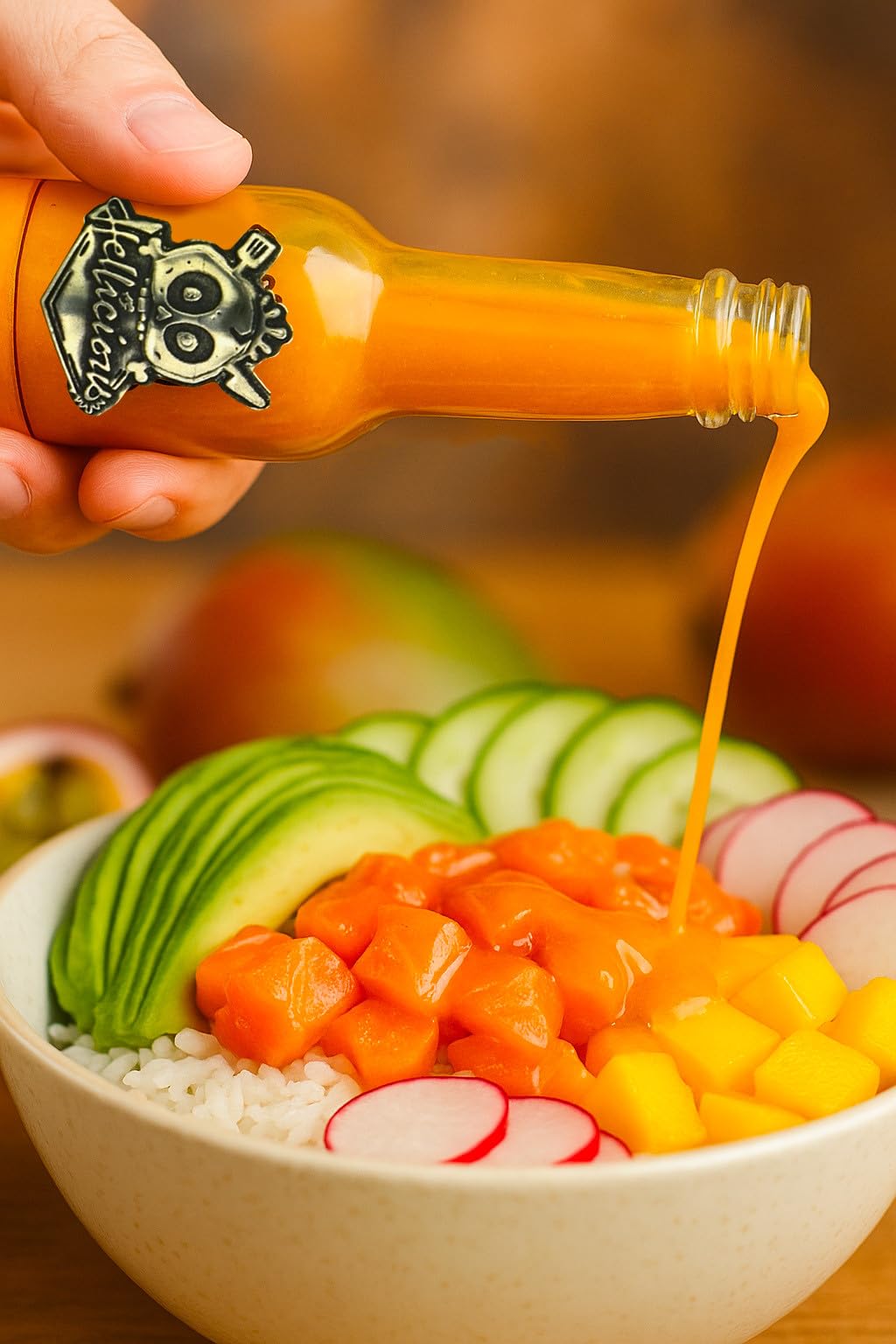 Mango Fury Hellicious – Sauce piquante française exotique mangue et piment