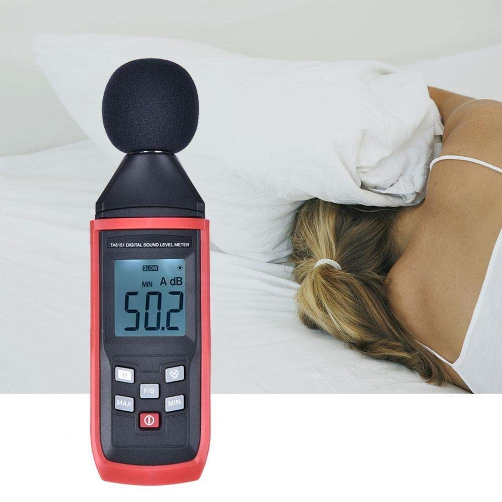 WJJ hsj Decibel Sound Level Meter-Einstellschalter digitaler Rausch-Tester-LCD-Display mit Messung 30 bis 130 dB for die Industrie Prüfung