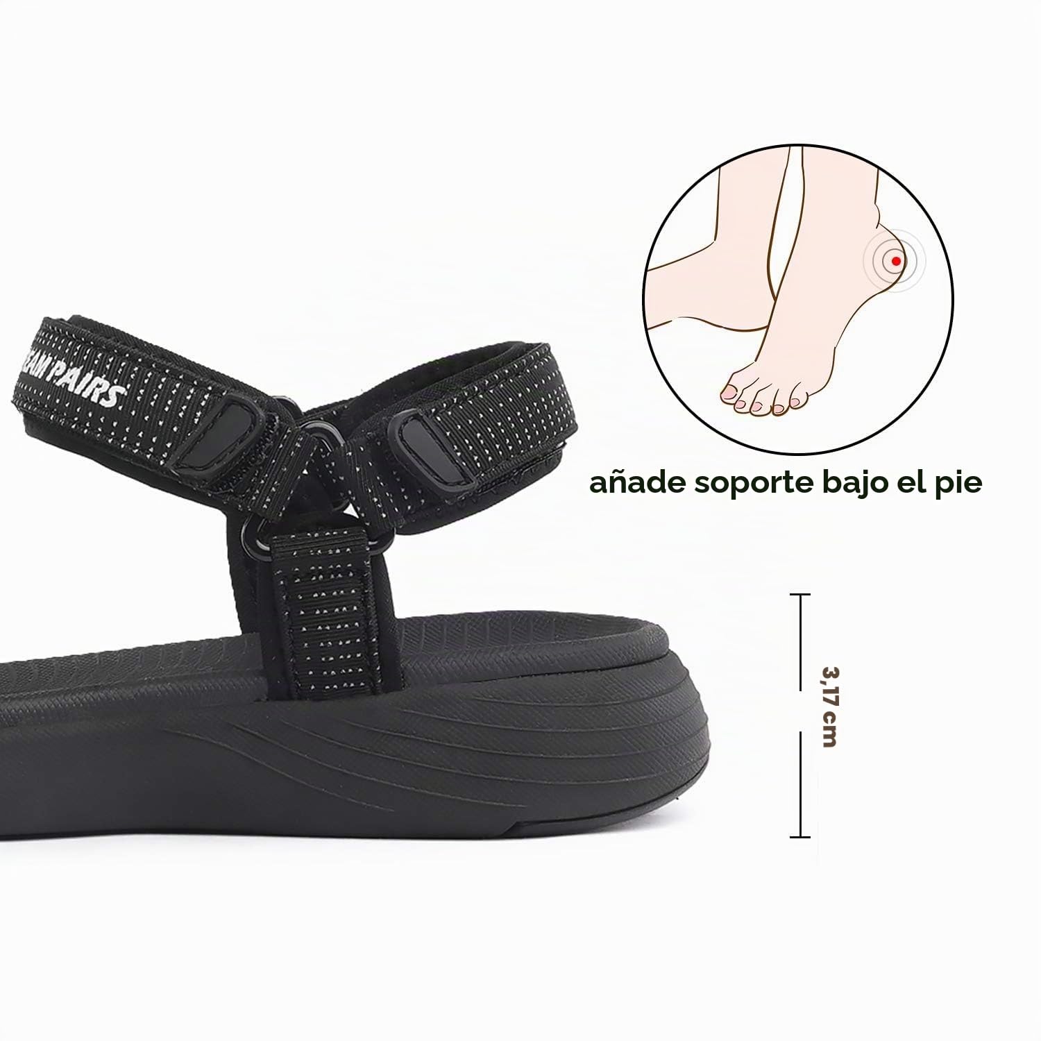 DREAM PAIRS Sandalias Deportivas Mujer Trekking Ligeros con Suela MD Antideslizante y Plantilla EVA para Playa Aire Libre