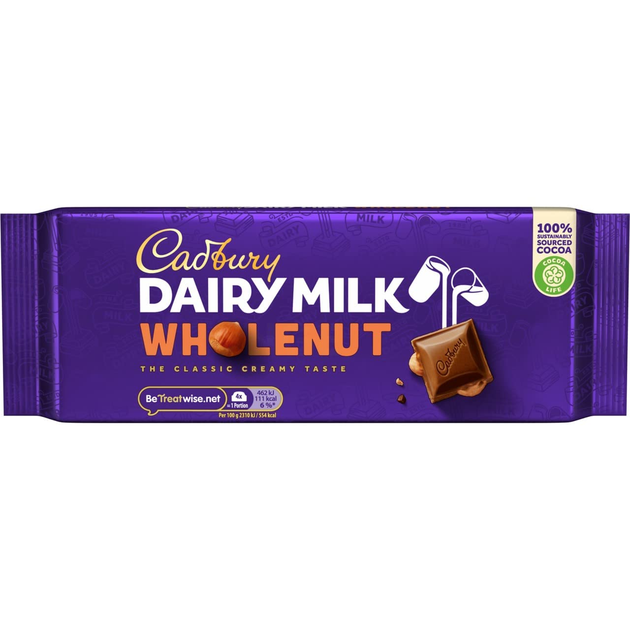 CadburyDairy Milk Whole Nut Bar 180g