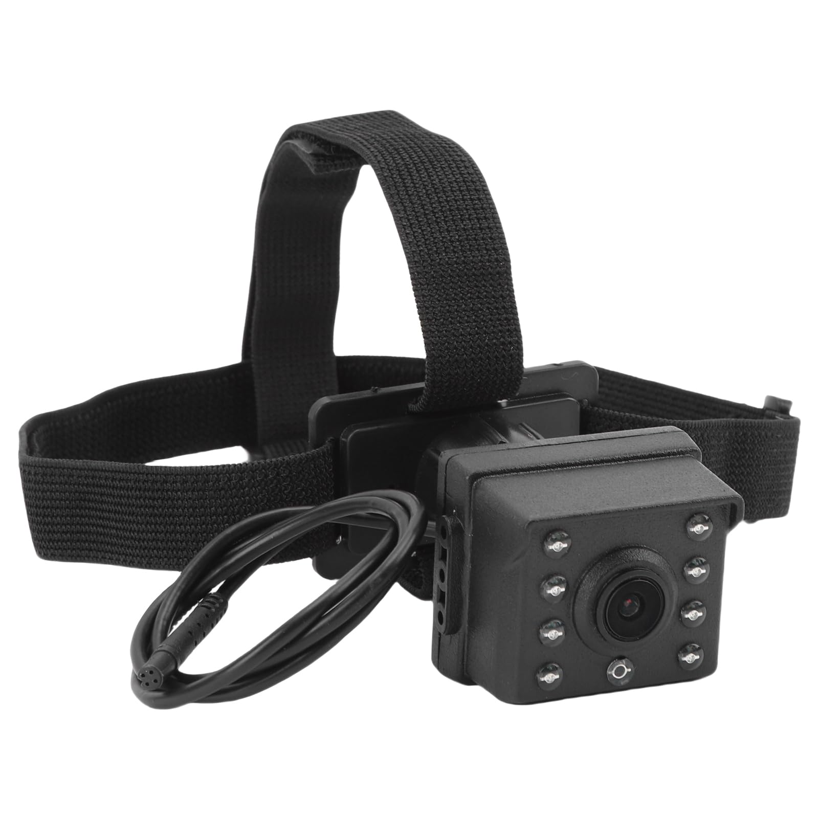 Eacam Kamera Samochodowa dla Niemowląt z Monitorem 4,3 Cala, Noktowizorem, Obrotem 360°, Szerokim Kątem Widzenia, wtyczką USB dla Bezpieczeństwa Noworodków (Aparat z 8 światłami)