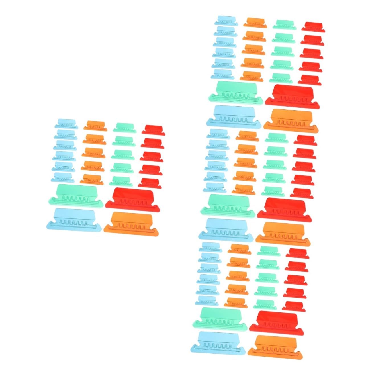 Gadpiparty 4 Set Etichette Colorate Per Con Linguette Rimovibili Per Documenti Per Ufficio Scuola E Archiviazione 40 Pezzi * 4