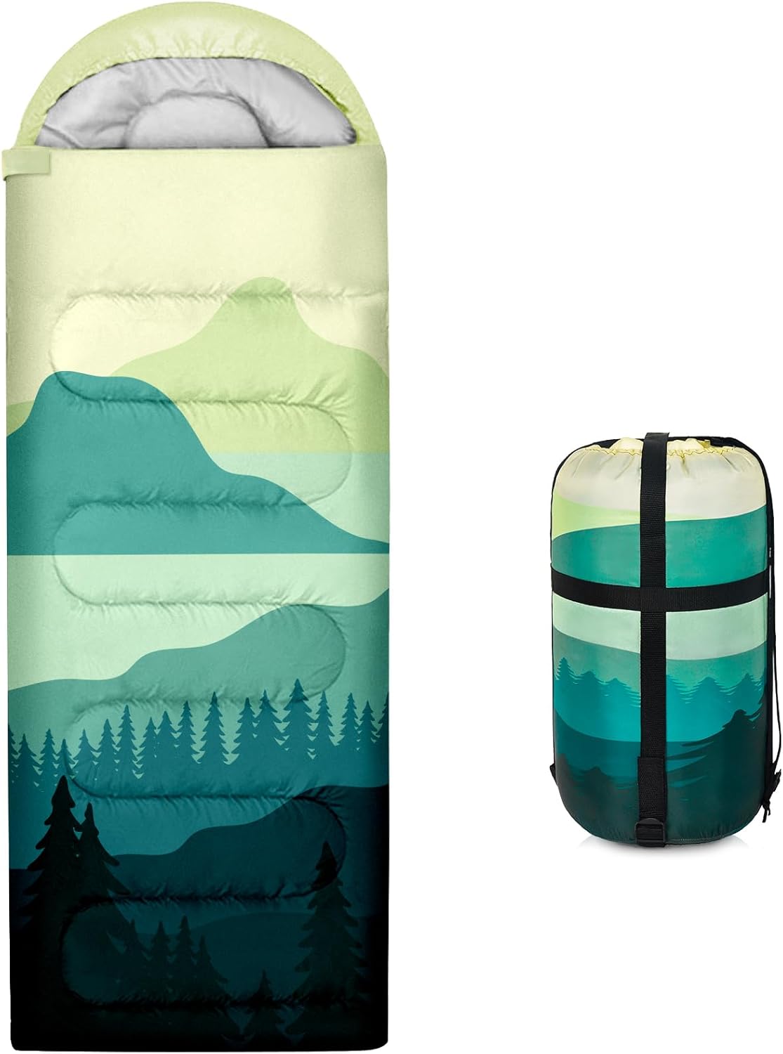 Lightweight Waterproof 3-Season Camping Sleeping Bags for All Ages