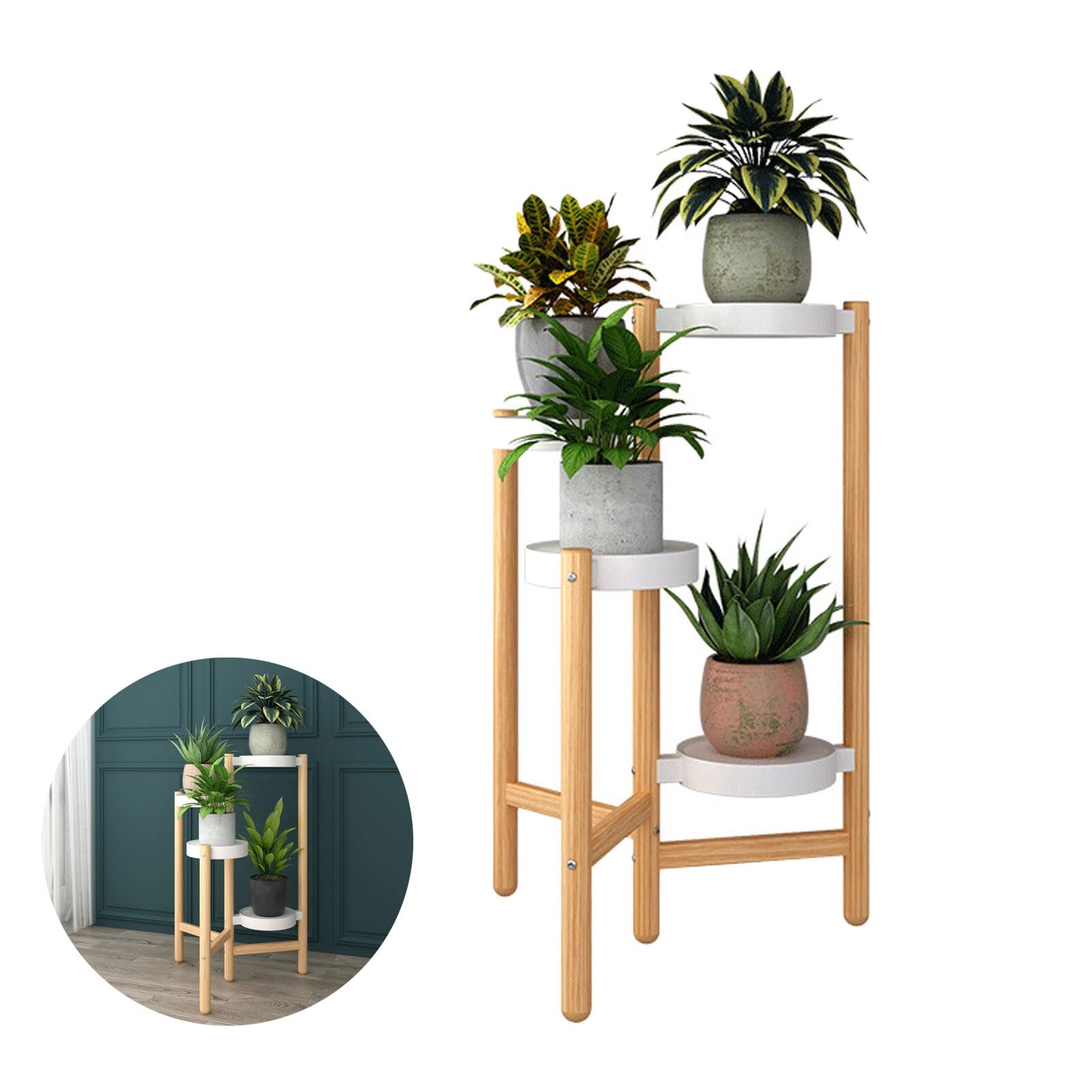 Étagère à fleurs à 3 niveaux pour optimiser l'espace restreint du balcon